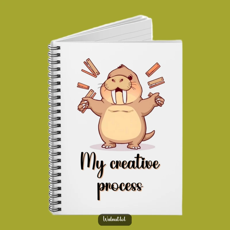 Funny Juggling Walrus Notebook: Jot Down Your Ideas with Playful Flair
