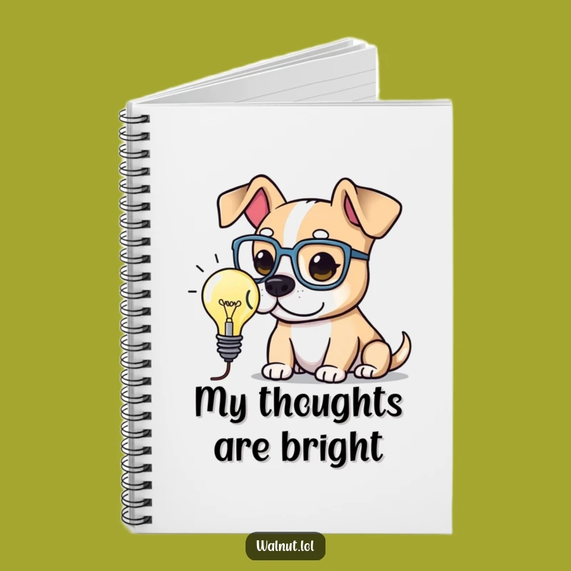 Funny Smart Dog Notebook: Jot Down Brilliant Ideas in this Intellectual and Inspiring Notebook