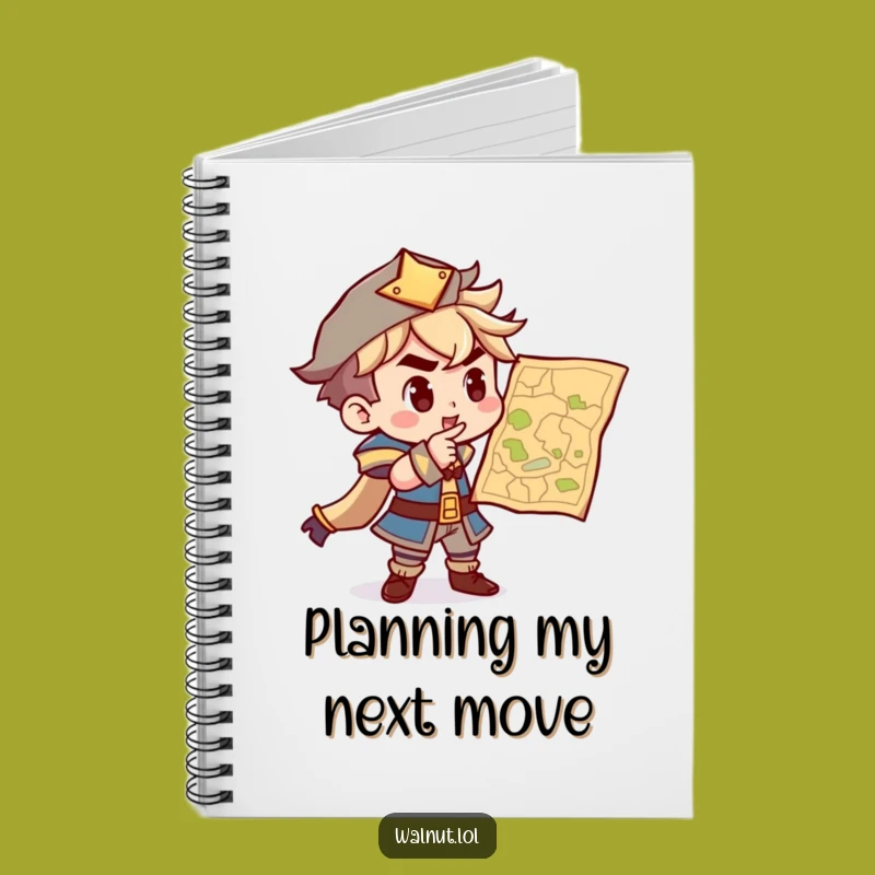 Funny Adventure Notebook: Plan Your Journey with a Determined Character