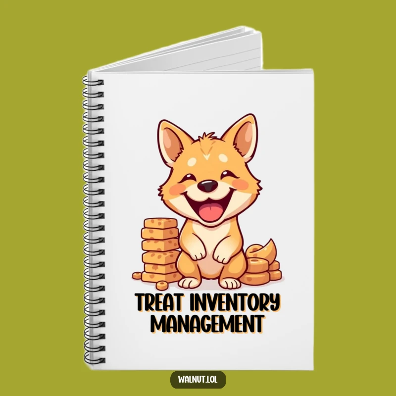 Funny Dog Balancing Treats Notebook: Jot Down Your Snack Goals