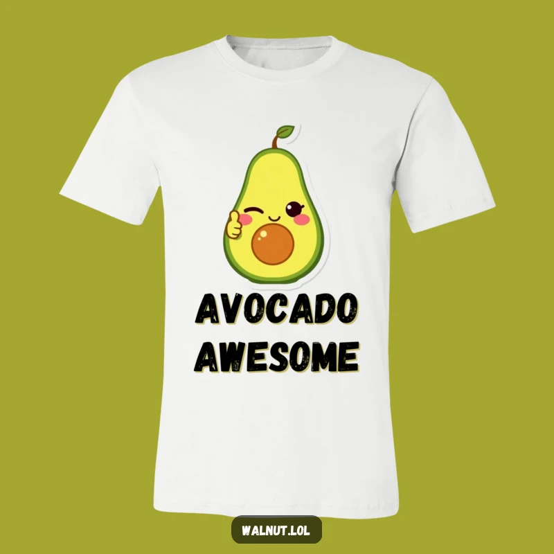 Funny Avocado Thumbs Up T-Shirt - Healthy Vibes Gear, Great Funny Gift