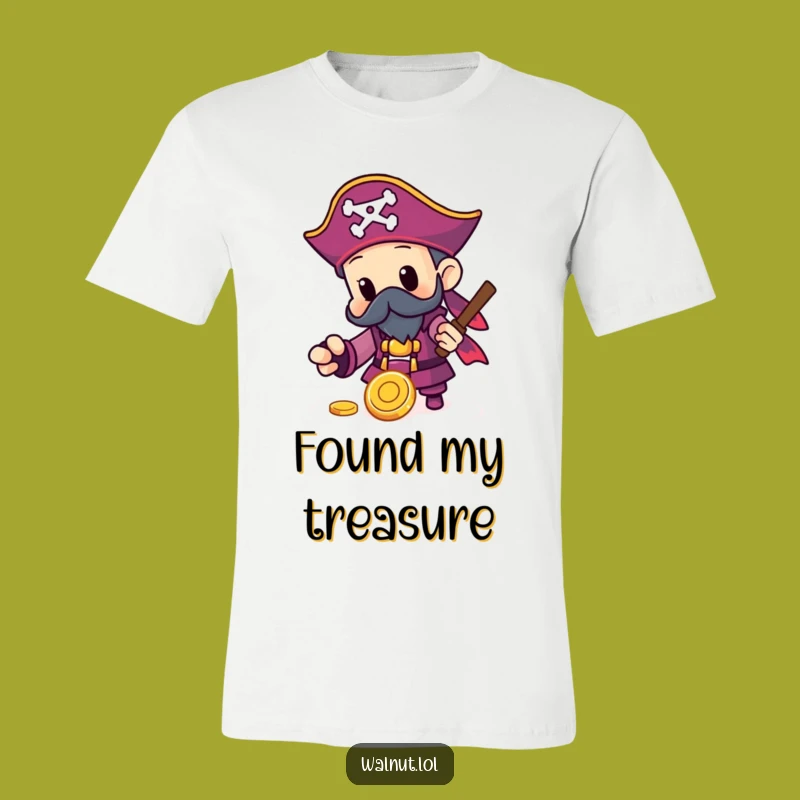 Funny Pirate Gold Coin T-Shirt: Shiny Treasure Adventure, Ideal Funny Gift