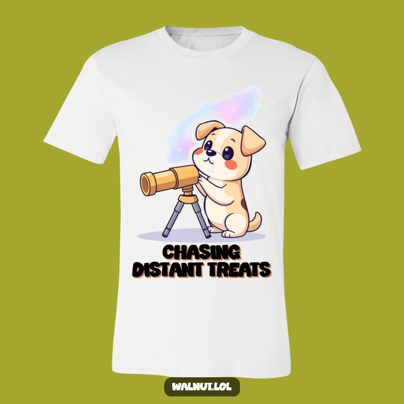 Funny Cosmic Dog T-Shirt: Galactic Explorer Apparel, Ideal Funny Gift for Space Nerds
