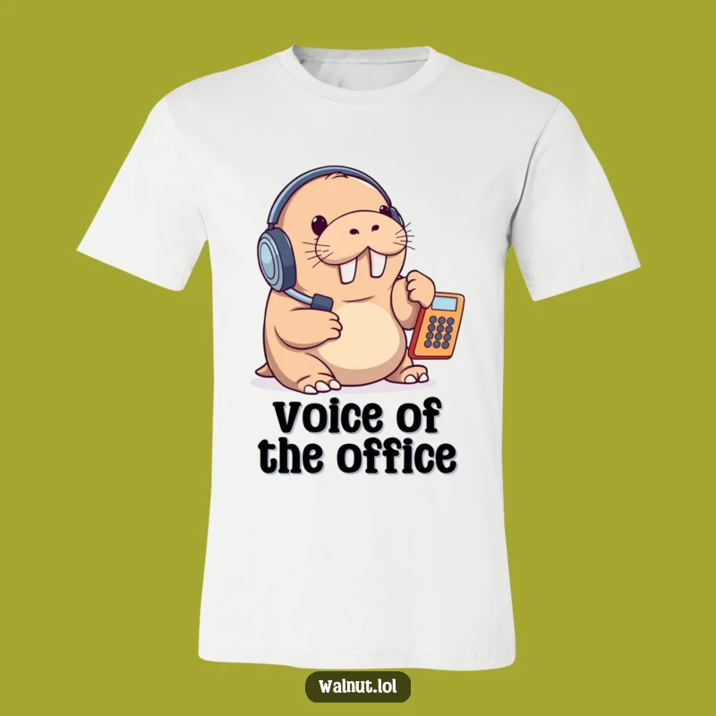 Funny Walrus Call Center T-Shirt: Wear Your Support Skills with Pride