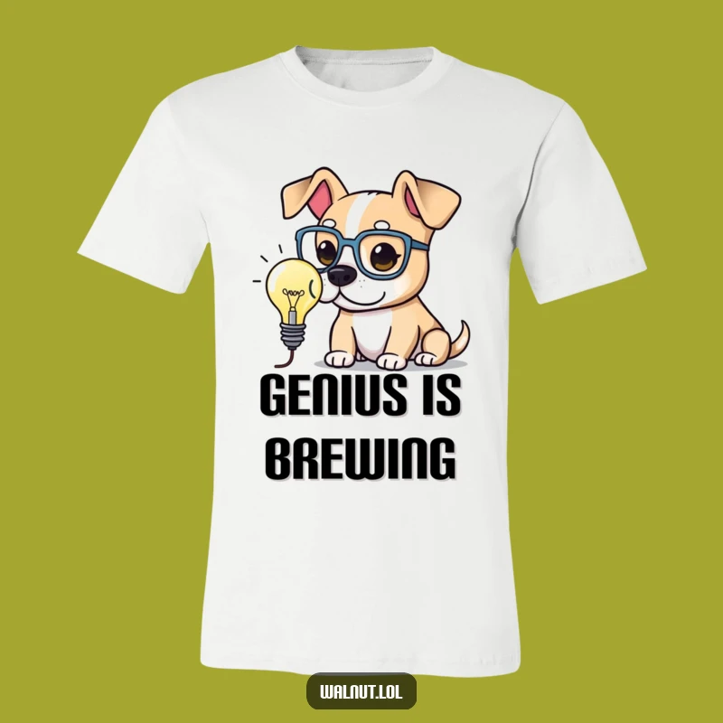 Funny Smart Dog T-Shirt: Wear Your Genius with this Intellectual Character Tee