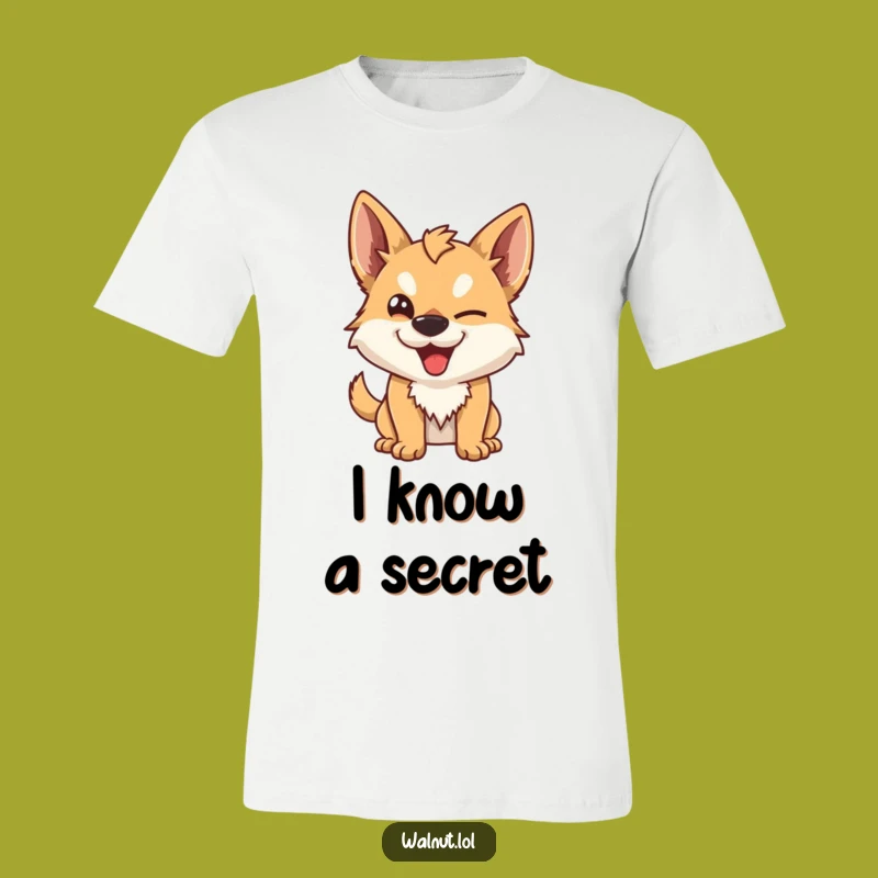 Funny Mischievous Dog T-Shirt: Show Your Wild Side with this Cheeky Character Tee