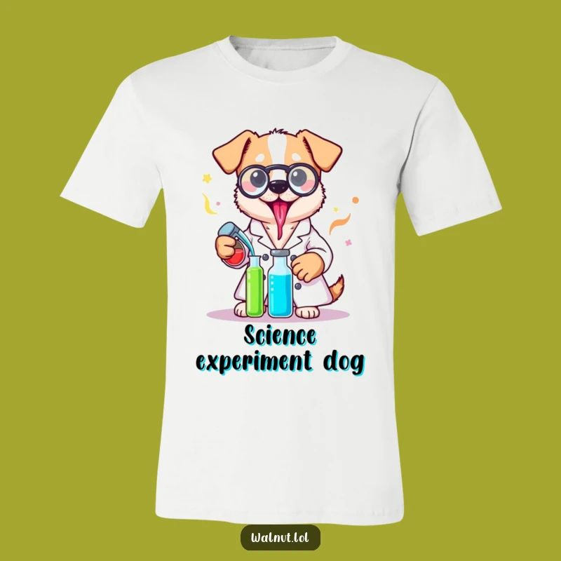 Funny Lab Coat Dog T-Shirt: Unleash Your Inner Scientist with This Hilarious Pup Tee Gift