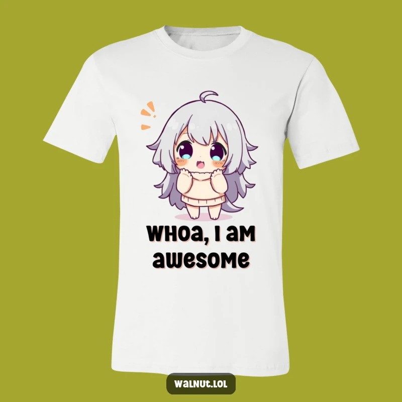 Funny Surprise T-Shirt: Playful Character Pose, Great Gift for Expressive People