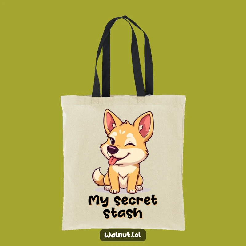 Funny Dog Wink Tote Bag: Carry Your Charm, Great Gift!