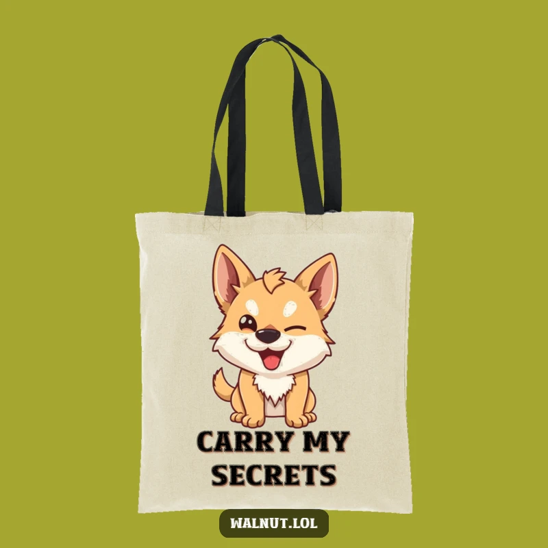 Funny Mischievous Dog Tote Bag: Carry Your Fun with this Cheeky and Practical Bag